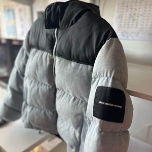 Alexander Wang Oversized denim bomber jacket